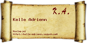 Kelle Adrienn névjegykártya